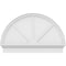 Ekena Millwork Half Round 3 Spoke Architectural Grade PVC Combination Pediment, 42"W x 27-3/4"H x 2-3/4"P PEDPC042X280HRO03 - alternate 6